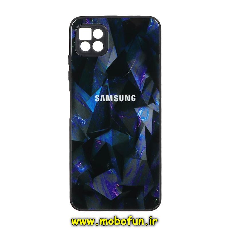 قاب گوشی Galaxy A22 5G سامسونگ پشت گلس شیشه ای محافظ لنز دار کهکشانی کد 74938