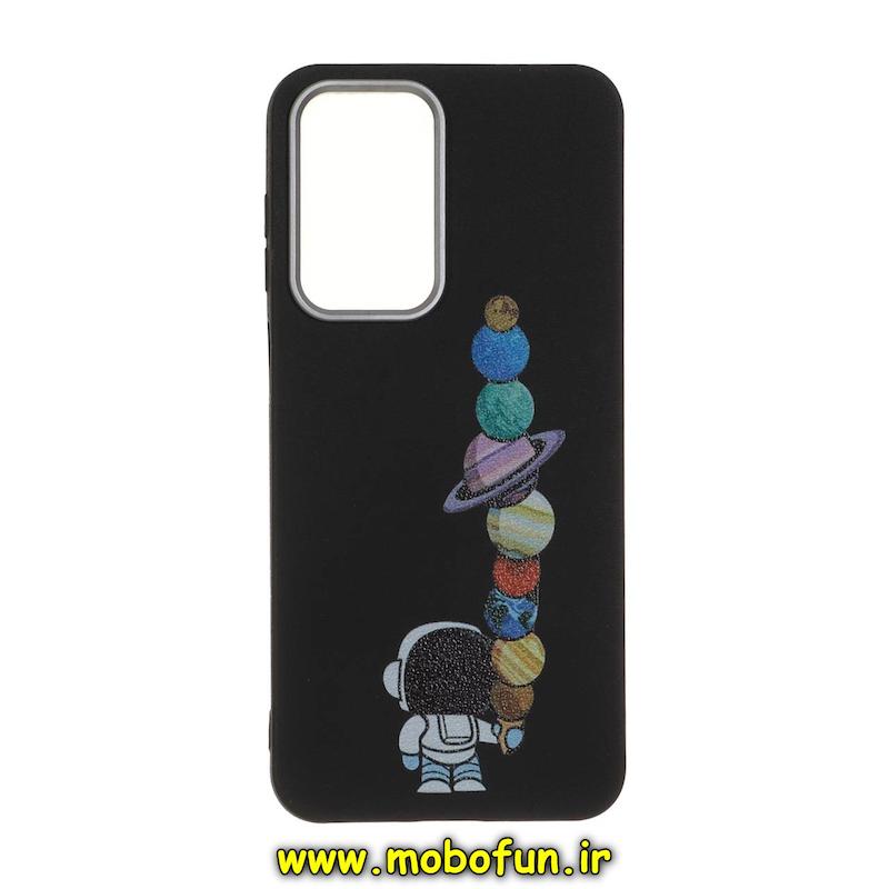 قاب گوشی Galaxy A26 سامسونگ لدر دیزاین SOFT Lether Design فانتزی سیلیکونی طرح فضانورد کد 74960