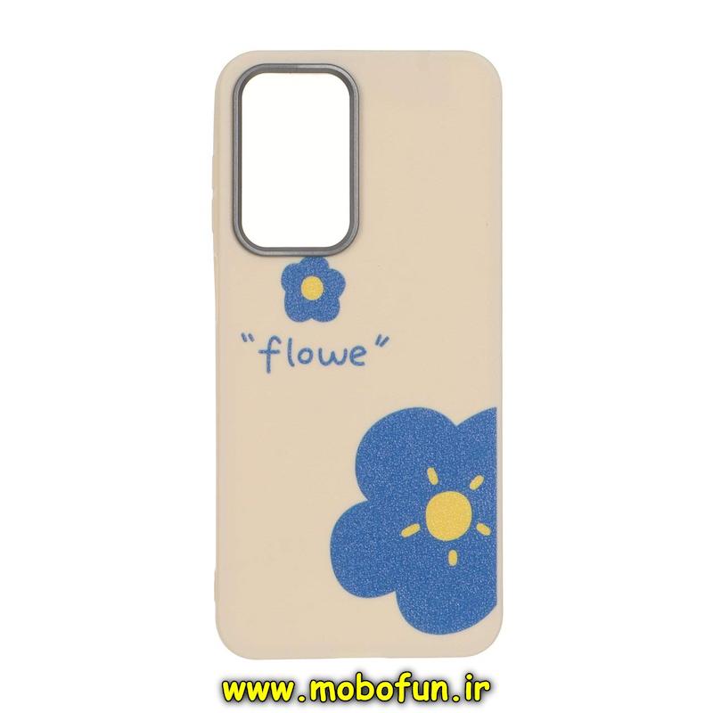 قاب گوشی Galaxy A26 سامسونگ لدر دیزاین SOFT Lether Design فانتزی سیلیکونی طرح گل زیبا کد 74965