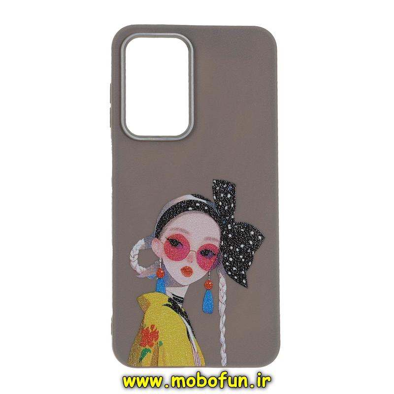 قاب گوشی Galaxy A26 سامسونگ لدر دیزاین SOFT Lether Design فانتزی سیلیکونی طرح دخترونه کد 74966