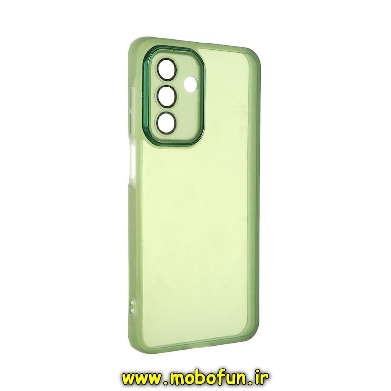 قاب گوشی Galaxy A26 سامسونگ اورجینال متال کیس Metal طرح ژله ای شفاف محافظ لنز دار سبز کد 74974