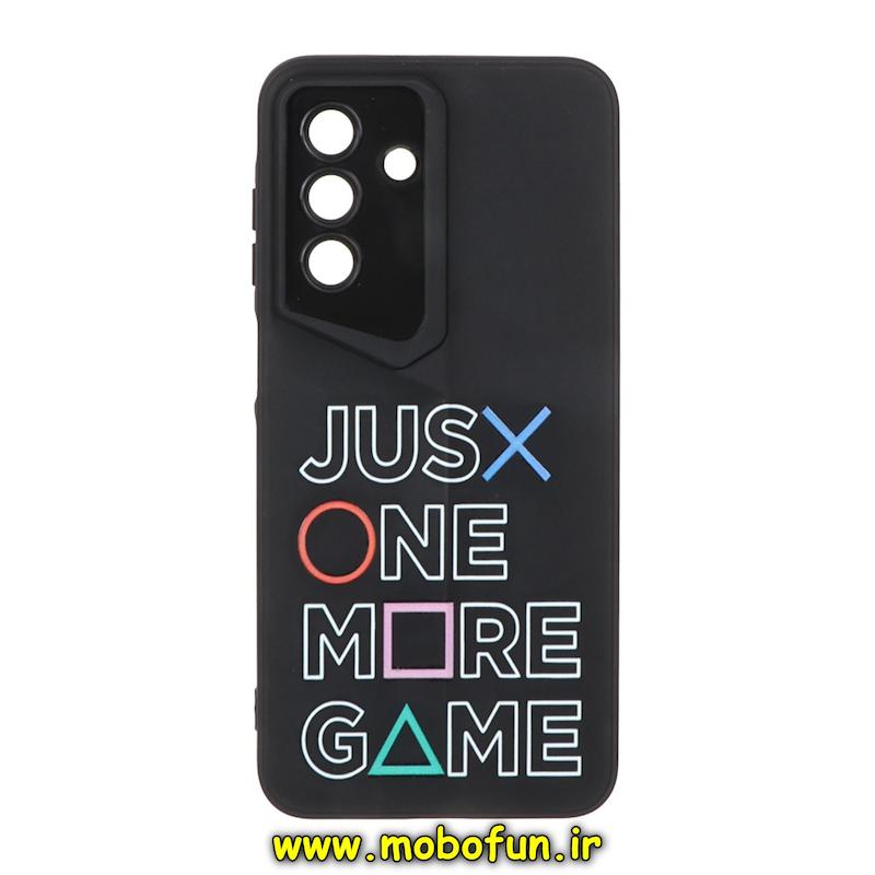 قاب گوشی Galaxy A26 سامسونگ Porsche Design سیلیکونی ژله ای محافظ لنز دار فانتزی طرح گیم مشکی کد 74982