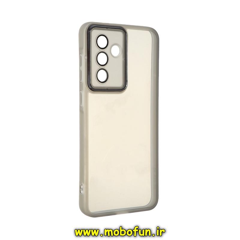 قاب گوشی Galaxy A36 / A56 سامسونگ اورجینال متال کیس Metal طرح ژله ای شفاف محافظ لنز دار مشکی کد 75075