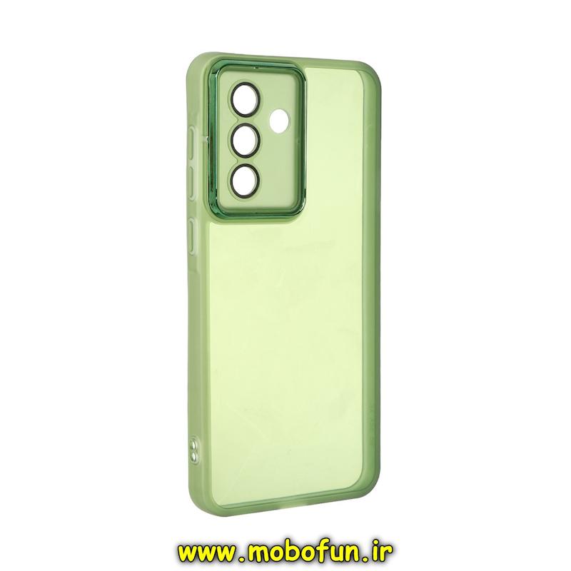 قاب گوشی Galaxy A36 / A56 سامسونگ اورجینال متال کیس Metal طرح ژله ای شفاف محافظ لنز دار سبز کد 75078