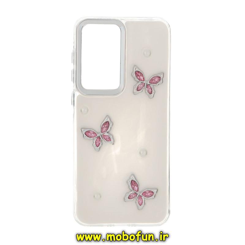 قاب گوشی Galaxy A36 / A56 سامسونگ فانتزی برجسته رزینی Luxury Case لنز و دکمه کرومی کد 75104