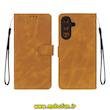 کیف گوشی Galaxy A36 / A56 سامسونگ مگنتی طرح چرم کتابی بنددار عسلی کد 75122