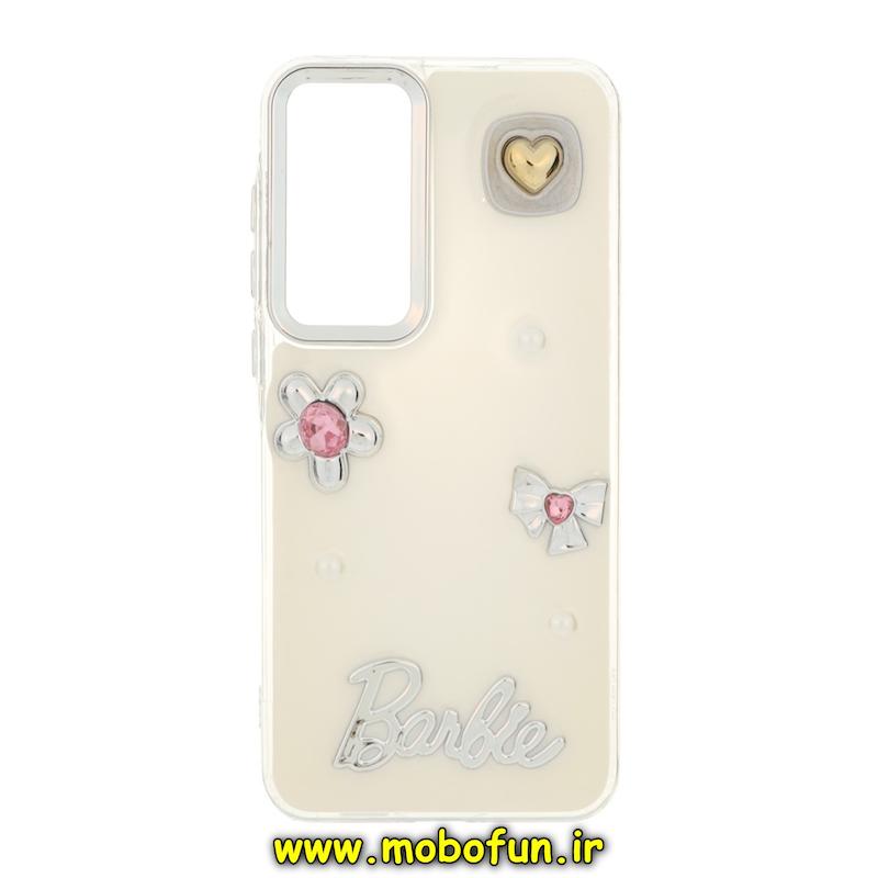 قاب گوشی Galaxy A55 سامسونگ فانتزی برجسته رزینی Luxury Case لنز و دکمه کرومی کد 75213