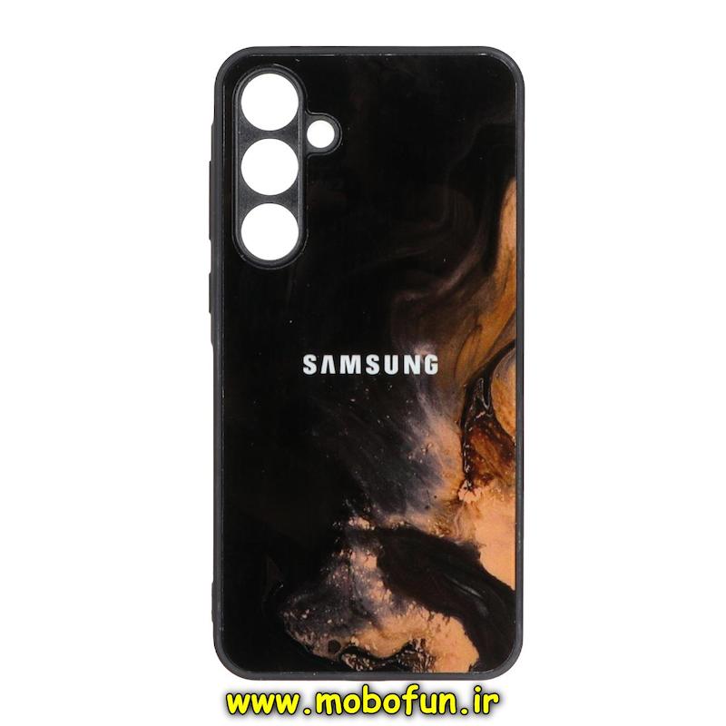 قاب گوشی Galaxy A55 سامسونگ پشت گلس شیشه ای محافظ لنز دار کهکشانی کد 75221