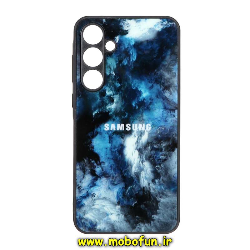قاب گوشی Galaxy A55 سامسونگ پشت گلس شیشه ای محافظ لنز دار کهکشانی کد 75223