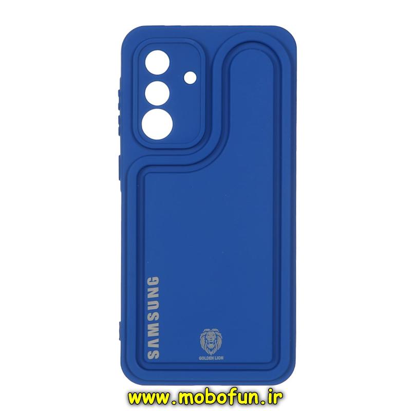 قاب گوشی Galaxy A36 / A56 سامسونگ طرح سیلیکونی Solid ساده محافظ لنزدار آبی کد 75236