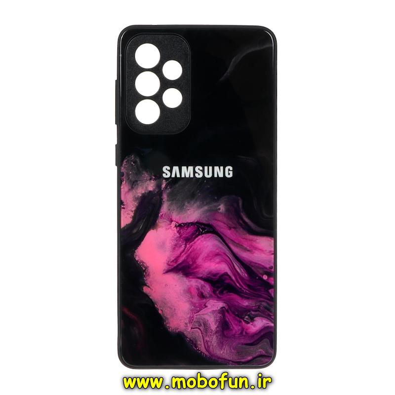 قاب گوشی Galaxy A73 سامسونگ پشت گلس شیشه ای محافظ لنز دار کهکشانی کد 75275