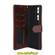 کیف گوشی Honor 70 آنر مگنتی نیلکین Nillkin طرح چرم کتابی محافظ لنزدار قهوه ای کد 75309