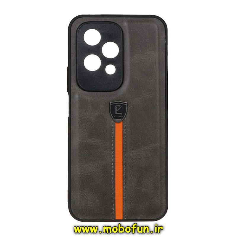 قاب گوشی Honor 200 Lite آنر اورجینال PULOKA پولوکا NEW CASE طرح چرمی درجه یک HARD محافظ لنزدار مشکی کد 75310