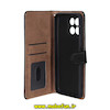 کیف گوشی Honor X6B آنر مگنتی طرح چرم کتابی محافظ لنزدار بنددار مشکی کد 75333