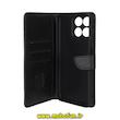 کیف گوشی Honor X7C آنر مگنتی طرح چرم کتابی محافظ لنزدار مشکی کد 75337