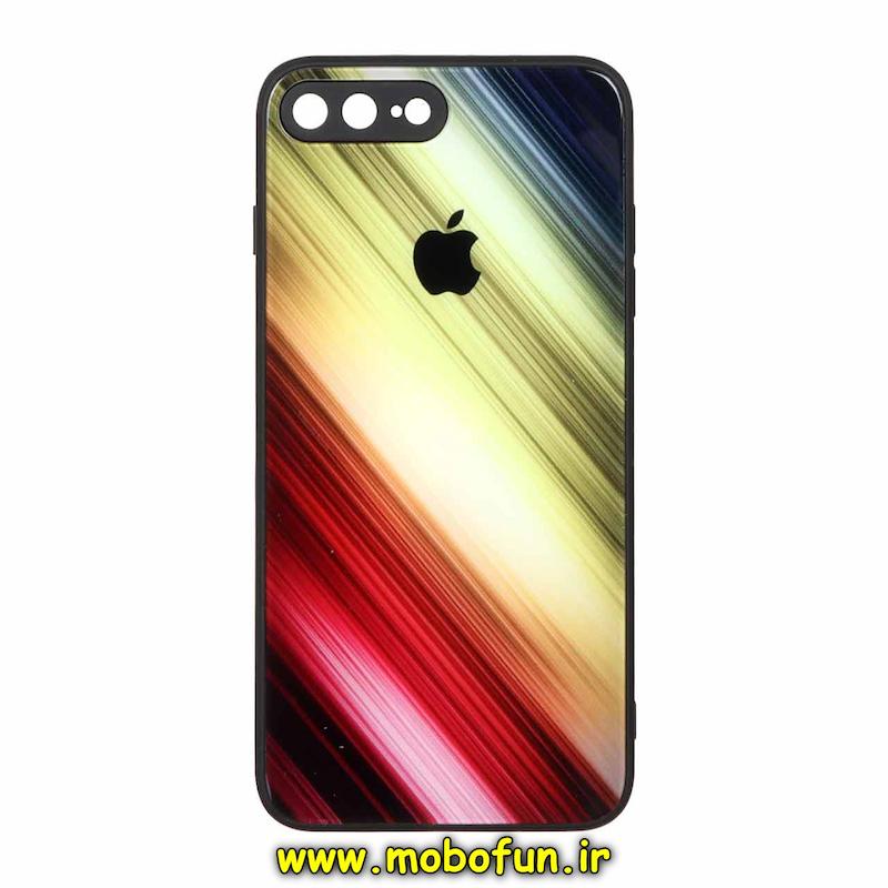 قاب گوشی iPhone 7 Plus / iPhone 8 Plus آیفون پشت گلس شیشه ای محافظ لنز دار کهکشانی کد 75364