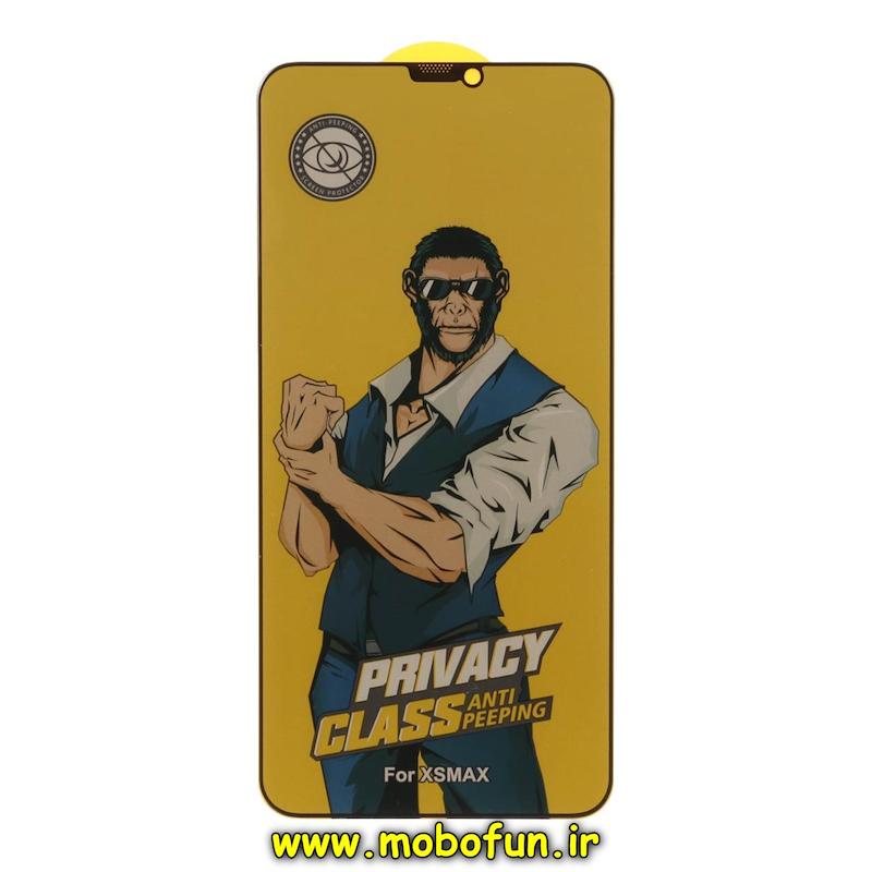 گلس گوشی iPhone XS Max / iPhone 11 Pro Max آیفون شیشه ای Anti Peeping مدل پرایوسی Privacy سری SCREEN Protector اورجینال کد 75380