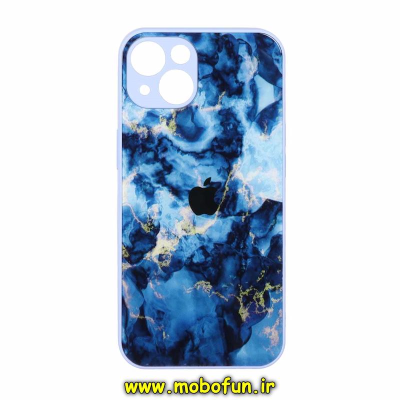قاب گوشی iPhone 13 آیفون پشت گلس شیشه ای محافظ لنز دار کهکشانی کد 75402