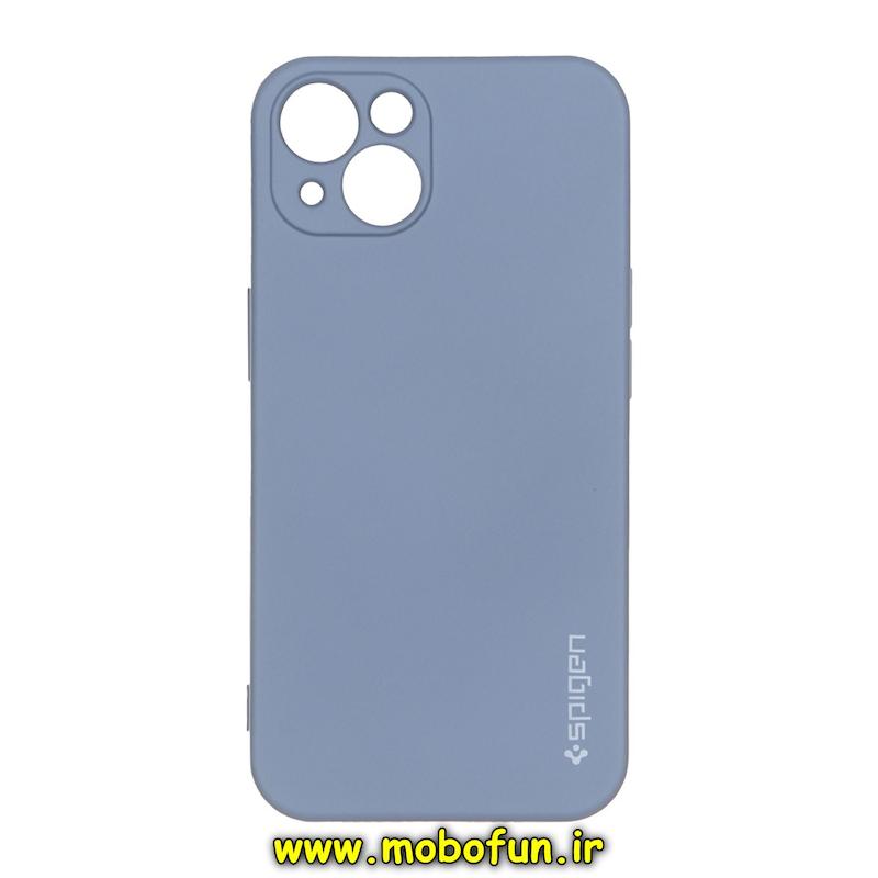 قاب گوشی iPhone 13 آیفون لدر دیزاین SOFT Lether Design اسپیگن Spigen سیلیکونی طرح چرم فیلی کد 75410