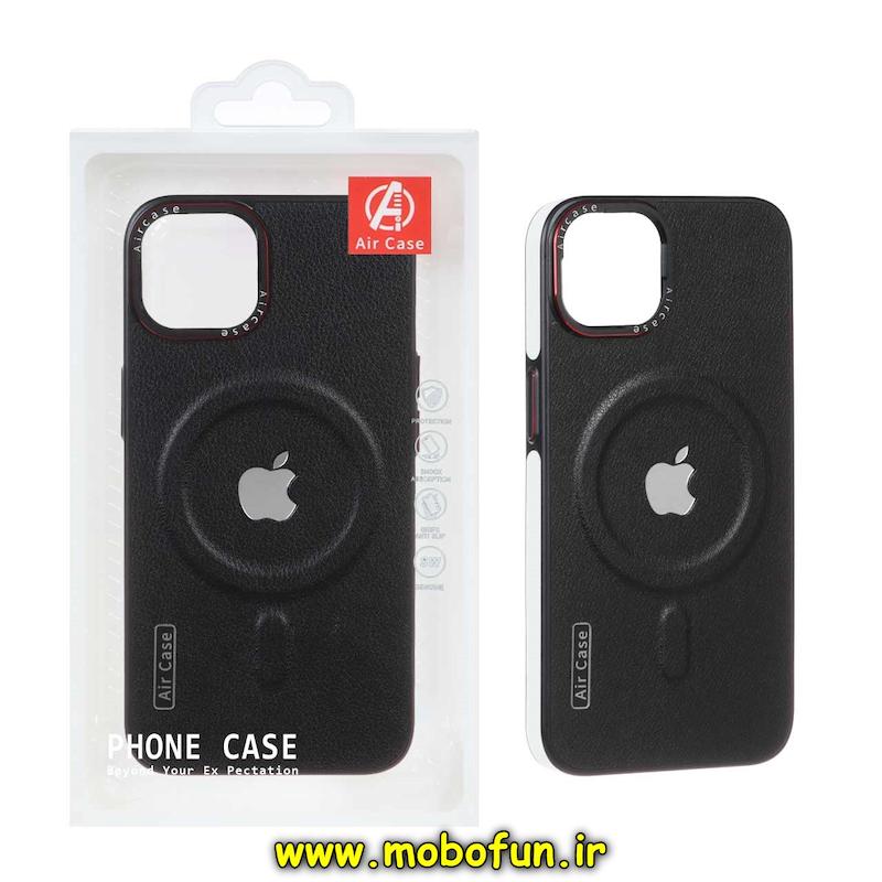 قاب گوشی iPhone 13 / iPhone 14 آیفون چرمی اورجینال Air Case Magsafe مشکی کد 75425