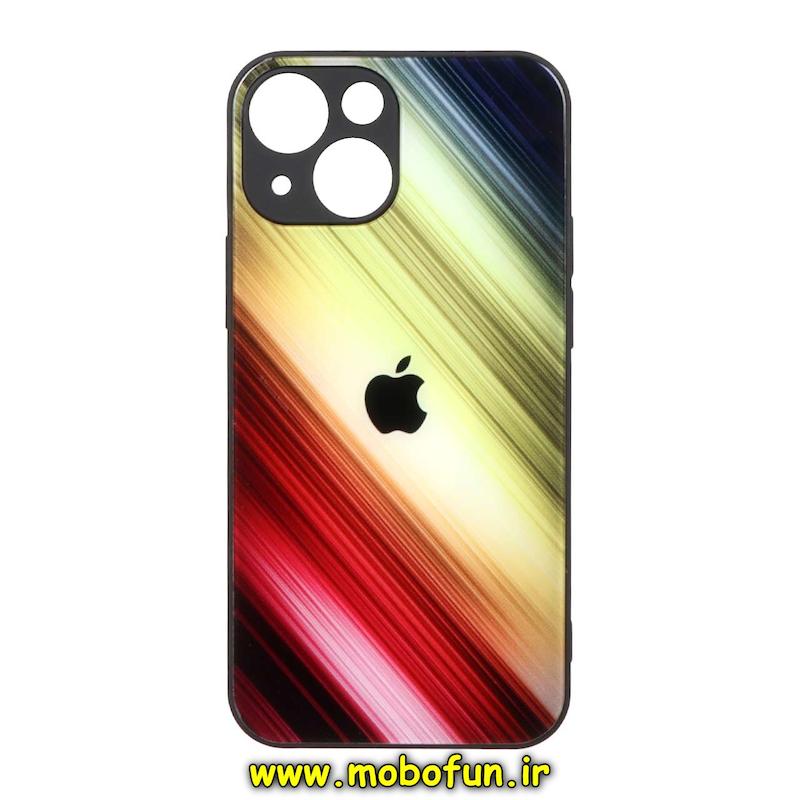 قاب گوشی iPhone 13 Mini آیفون پشت گلس شیشه ای محافظ لنز دار کهکشانی کد 75443