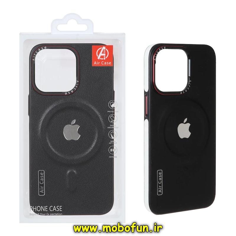 قاب گوشی iPhone 13 Pro آیفون چرمی اورجینال Air Case Magsafe مشکی کد 75444