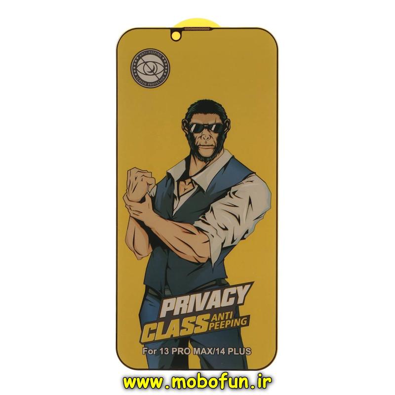 گلس گوشی iPhone 13 Pro Max / iPhone 14 Plus آیفون شیشه ای Anti Peeping مدل پرایوسی Privacy سری SCREEN Protector اورجینال کد 75460