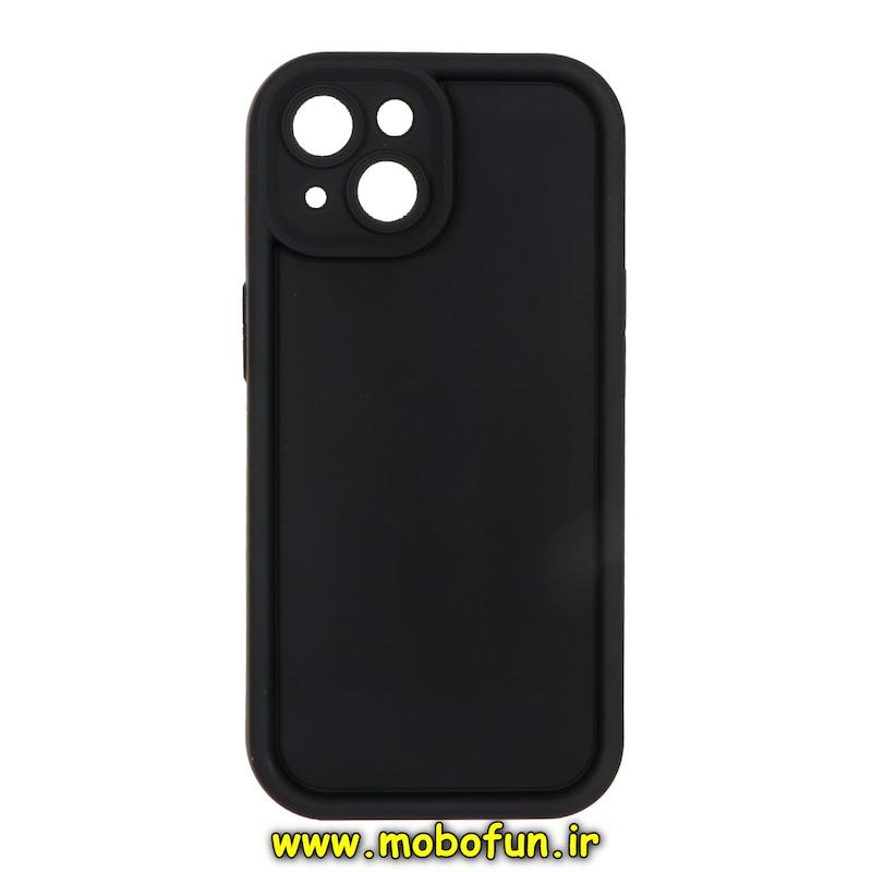 قاب گوشی iPhone 15 آیفون سیلیکونی ژله ای Solid محافظ لنزدار مشکی کد 75493