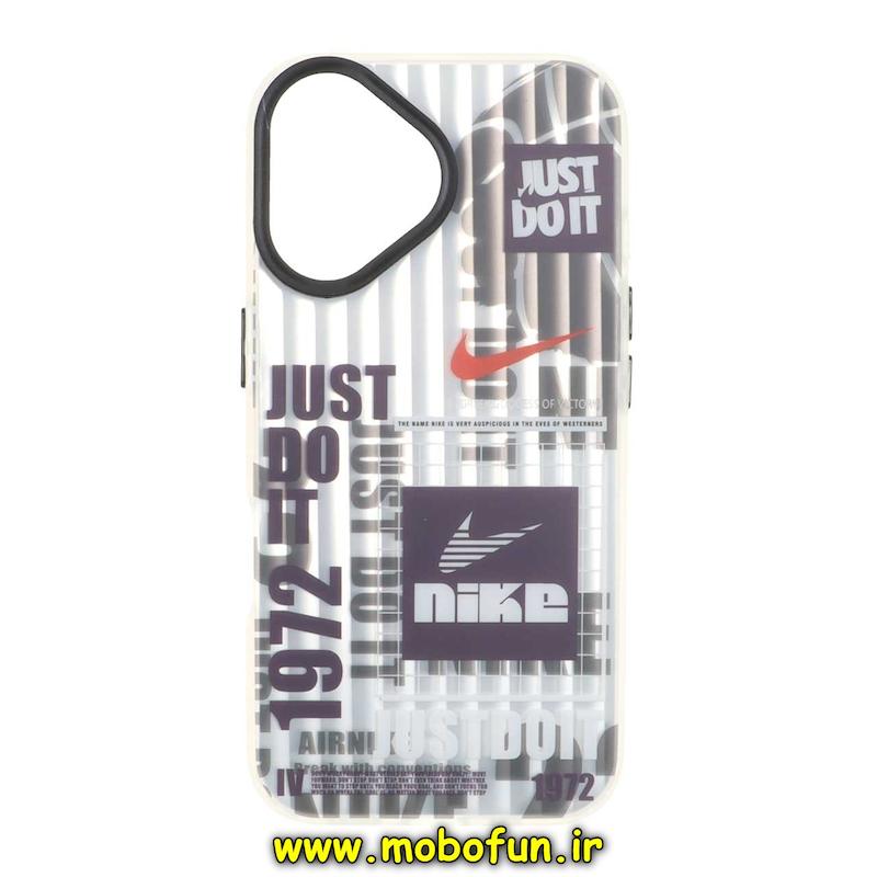 قاب گوشی iPhone 16 آیفون یانگ کیت YOUNGKIT لیزری دور مات ایربگ دار طرح اسپرت SPORT نایکی NIKE کد 75506