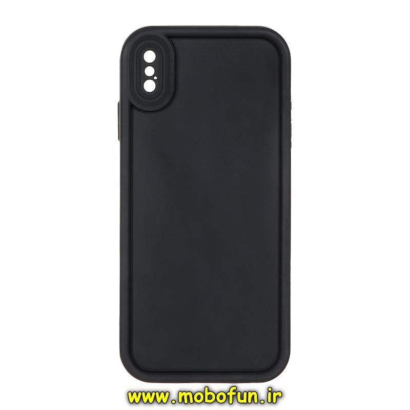 قاب گوشی iPhone XS Max آیفون سیلیکونی ژله ای Solid محافظ لنزدار مشکی کد 75575