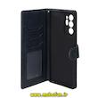 کیف گوشی Galaxy M31 / Galaxy M31 Prime سامسونگ مگنتی طرح چرم کتابی محافظ لنزدار بنددار سرمه ای کد 75627