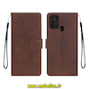 کیف گوشی Galaxy M31 / Galaxy M31 Prime سامسونگ مگنتی طرح چرم کتابی محافظ لنزدار بنددار قهوه ای کد 75628