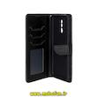 کیف گوشی Huawei Mate 10 Lite هوآوی مگنتی طرح چرم کتابی محافظ لنزدار بنددار مشکی کد 75654