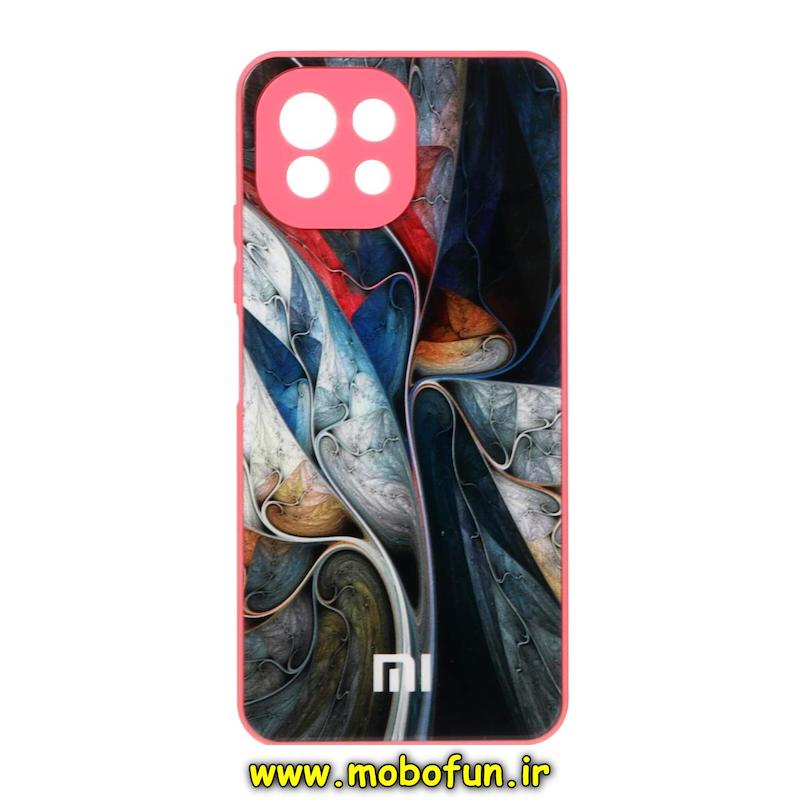 قاب گوشی Mi 11 Lite 4G / Mi 11 Lite 5G / Mi 11 Lite Ne شیائومی پشت گلس شیشه ای محافظ لنز دار کهکشانی کد 75662