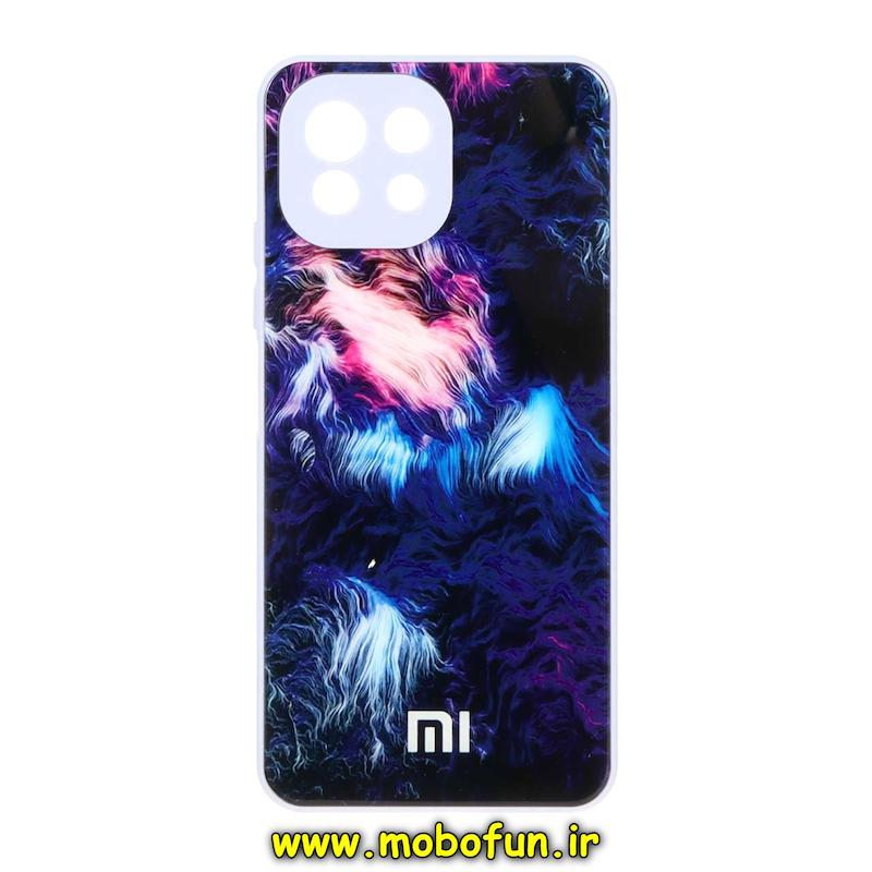 قاب گوشی Mi 11 Lite 4G / Mi 11 Lite 5G / Mi 11 Lite Ne شیائومی پشت گلس شیشه ای محافظ لنز دار کهکشانی کد 75664