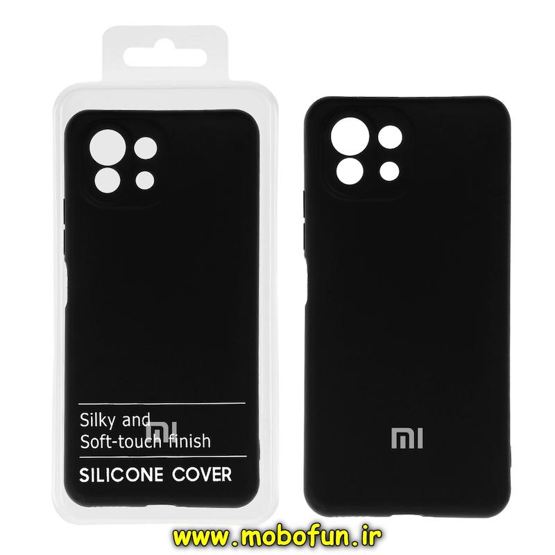 قاب گوشی Mi 11 Lite 4G / Mi 11 Lite 5G / Mi 11 Lite Ne شیائومی سیلیکونی های کپی زیر بسته محافظ لنز دار مشکی کد 75673