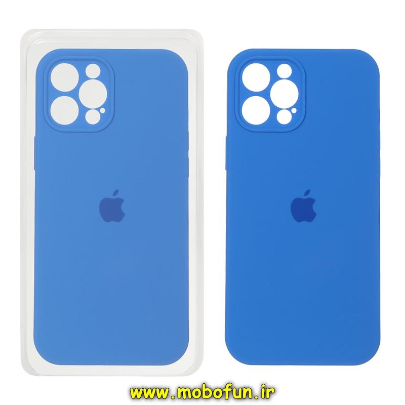 قاب گوشی iPhone 13 Pro Max آیفون سیلیکونی اورجینال پاک کنی درجه یک زیربسته محافظ لنز دار آبی کد 75751