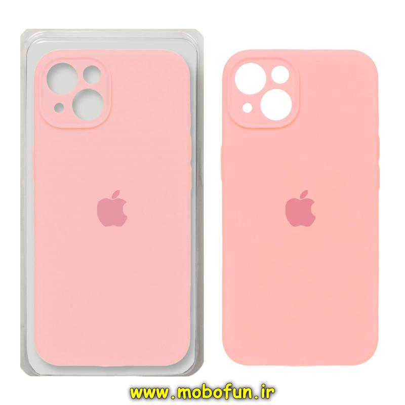 قاب گوشی iPhone 15 آیفون سیلیکونی اورجینال پاک کنی درجه یک زیربسته محافظ لنز دار گلبهی روشن کد 75796