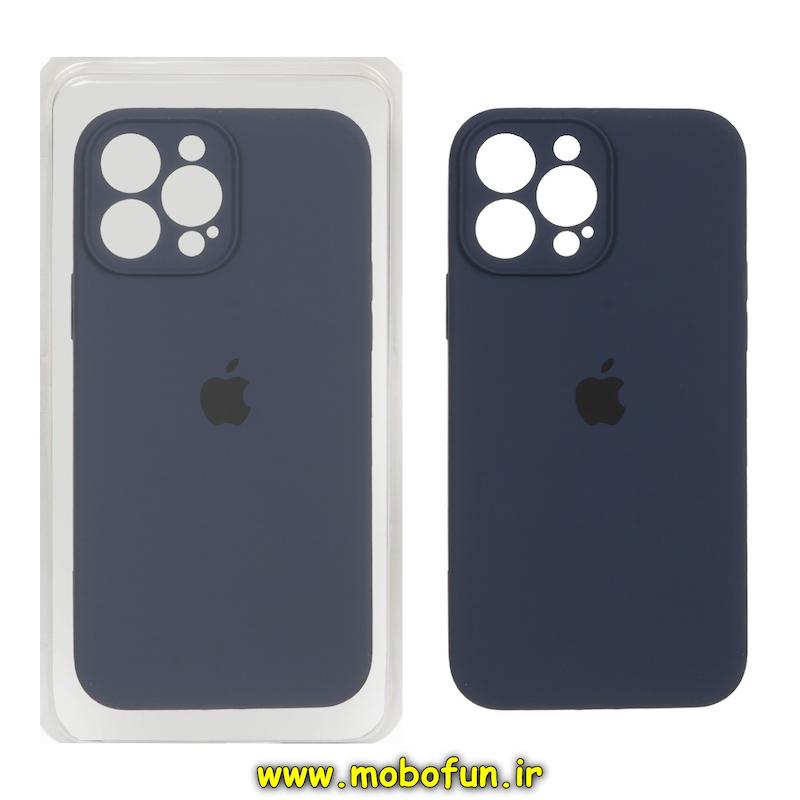 قاب گوشی iPhone 15 Pro آیفون سیلیکونی اورجینال پاک کنی درجه یک زیربسته محافظ لنز دار سرمه ای کد 75809