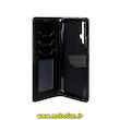 کیف گوشی Huawei Nova 5T هوآوی مگنتی طرح چرم کتابی بنددار مشکی کد 75869