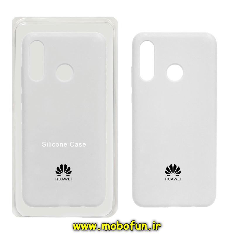 قاب گوشی Huawei P30 Lite هوآوی سیلیکونی اورجینال پاک کنی درجه یک زیر بسته سفید کد 75887