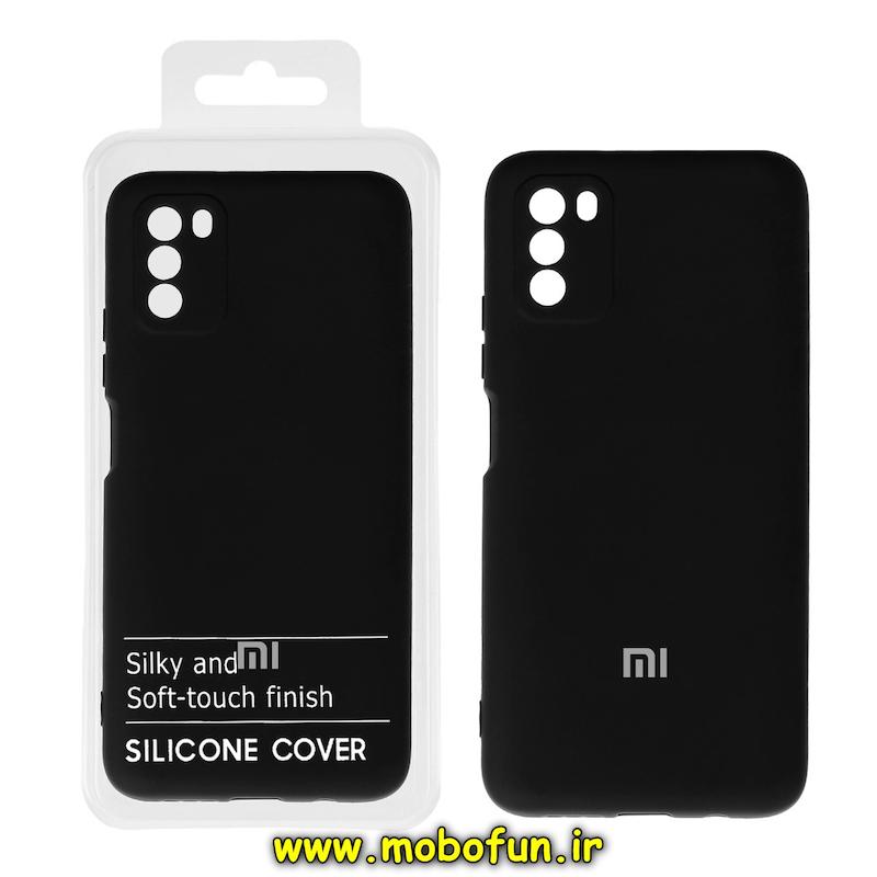 قاب گوشی Poco M3 شیائومی سیلیکونی های کپی زیر بسته محافظ لنز دار مشکی کد 75904