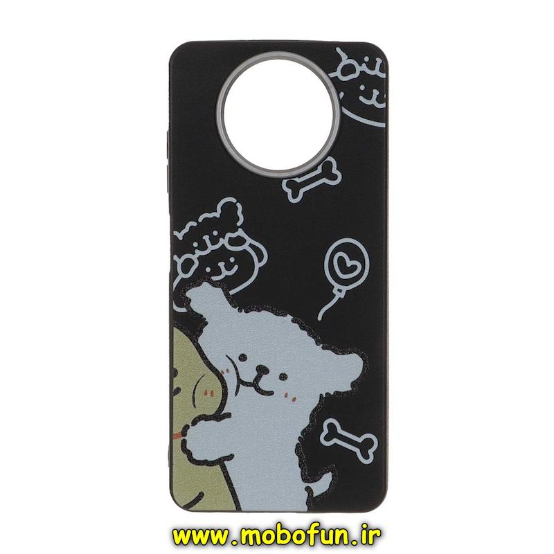 قاب گوشی Poco X3 / Poco X3 Pro شیائومی لدر دیزاین SOFT Lether Design فانتزی سیلیکونی طرح سگ پشمالو کد 75933