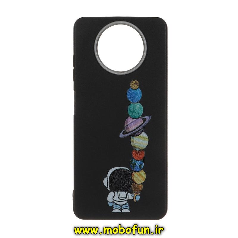 قاب گوشی Poco X3 / Poco X3 Pro شیائومی لدر دیزاین SOFT Lether Design فانتزی سیلیکونی طرح فضانورد کد 75939