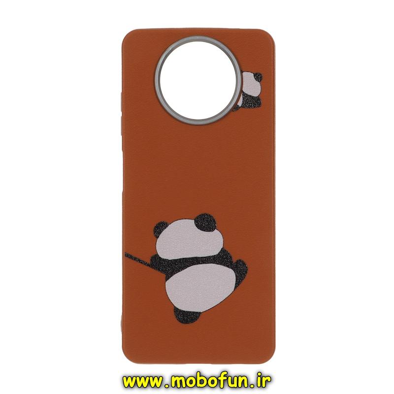 قاب گوشی Poco X3 / Poco X3 Pro شیائومی لدر دیزاین SOFT Lether Design فانتزی سیلیکونی طرح پاندا کیوت کد 75941