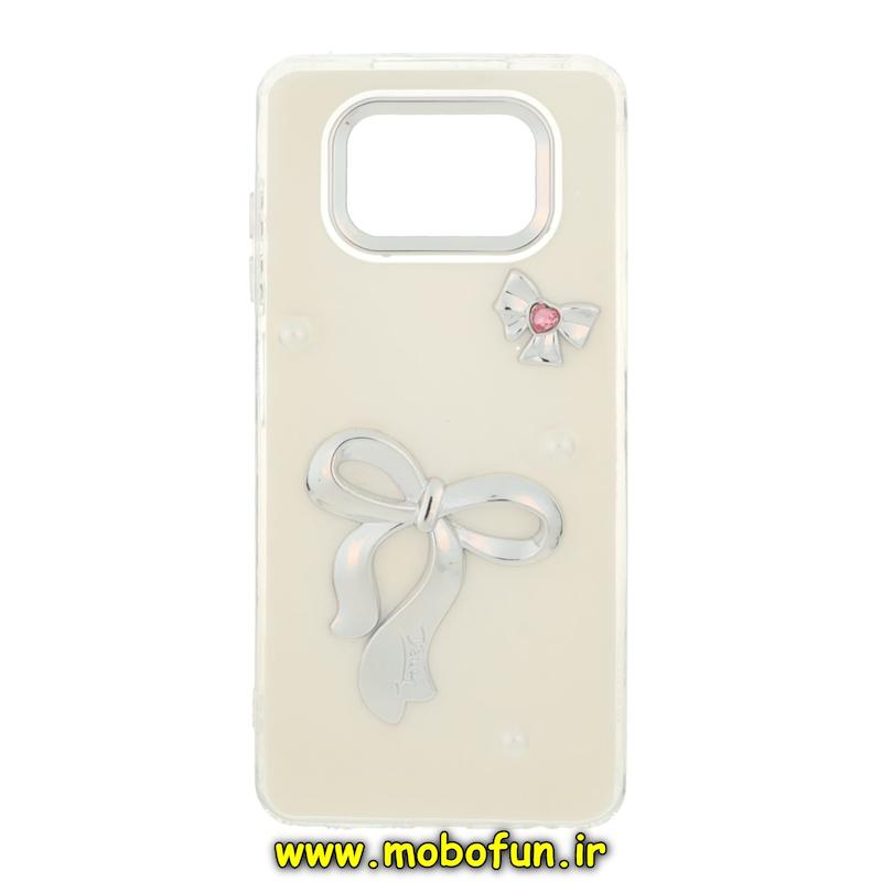 قاب گوشی Poco X3 / Poco X3 Pro شیائومی فانتزی برجسته رزینی Luxury Case لنز و دکمه کرومی کد 75954