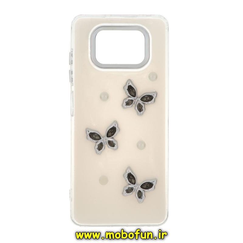قاب گوشی Poco X3 / Poco X3 Pro شیائومی فانتزی برجسته رزینی Luxury Case لنز و دکمه کرومی کد 75957