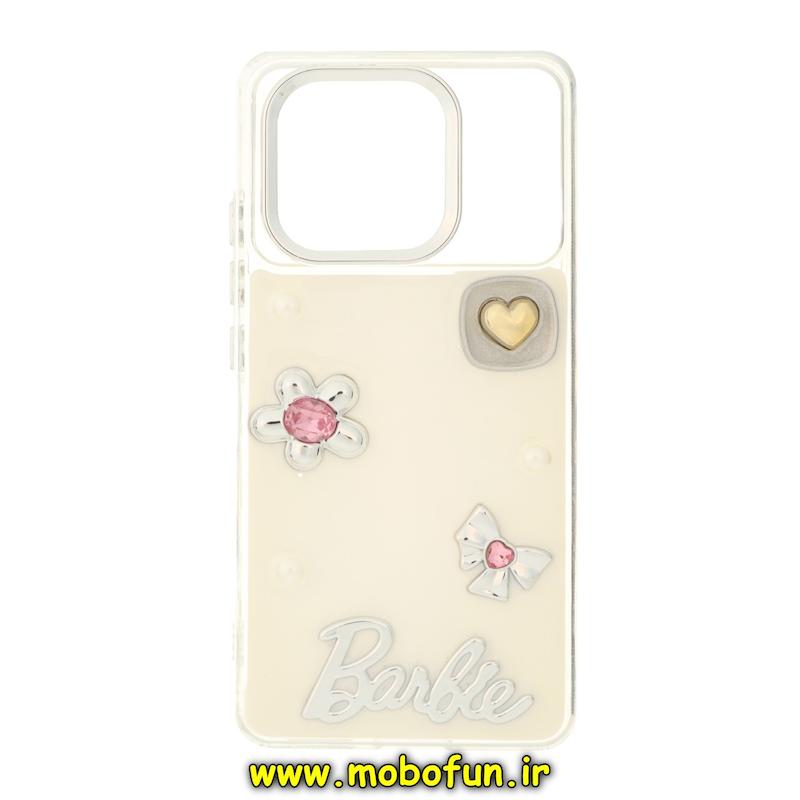 قاب گوشی Poco X6 Pro / Redmi K70E شیائومی فانتزی برجسته رزینی Luxury Case لنز و دکمه کرومی کد 76047