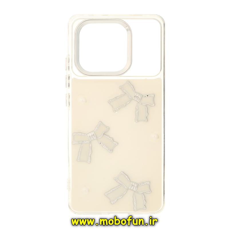 قاب گوشی Poco X6 Pro / Redmi K70E شیائومی فانتزی برجسته رزینی Luxury Case لنز و دکمه کرومی کد 76048