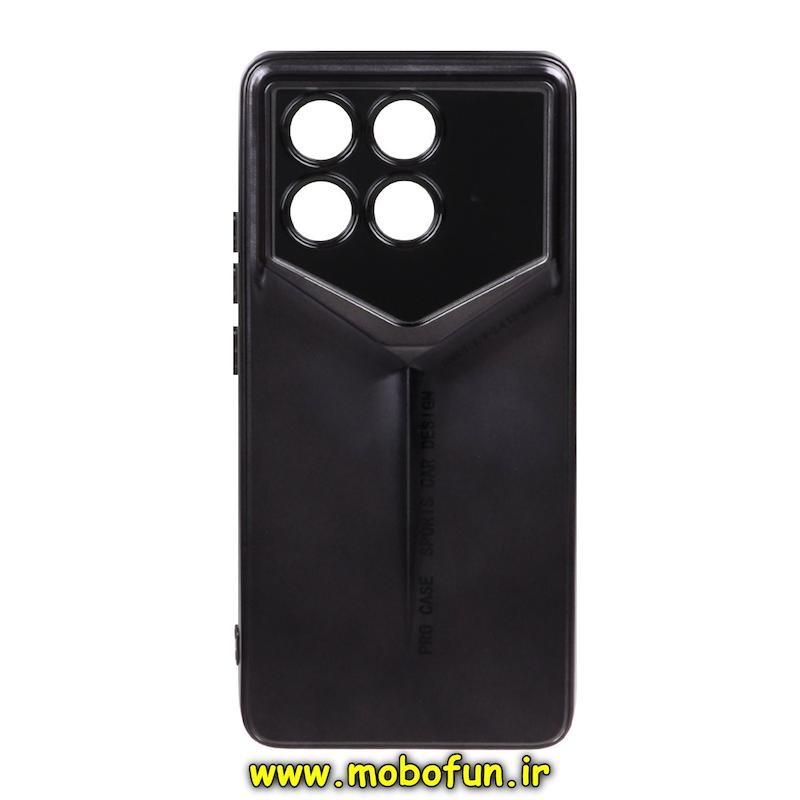 قاب گوشی Poco X6 Pro / Redmi K70E شیائومی سری Porsche Design پورش دیزاین Hard LUXURY محافظ لنز دار مشکی کد 76059